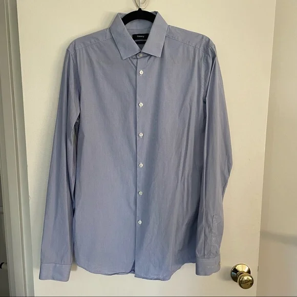 slim fit dress slacks Light Blue Tuxedo Shirt